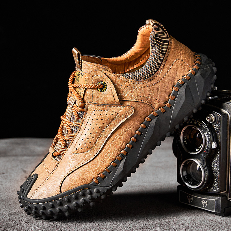 🔥 60% Off – Classic Leather Hiking Boots | Genuine leather, arch support, wide toe box, waterproof and slip-resistant