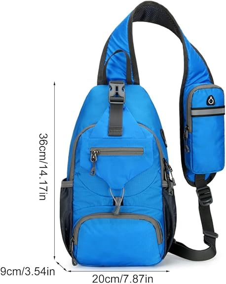 π Packable Small Crossbody Sling Backpack with Side Pouch - β¨ Perfect for Hiking and Traveling