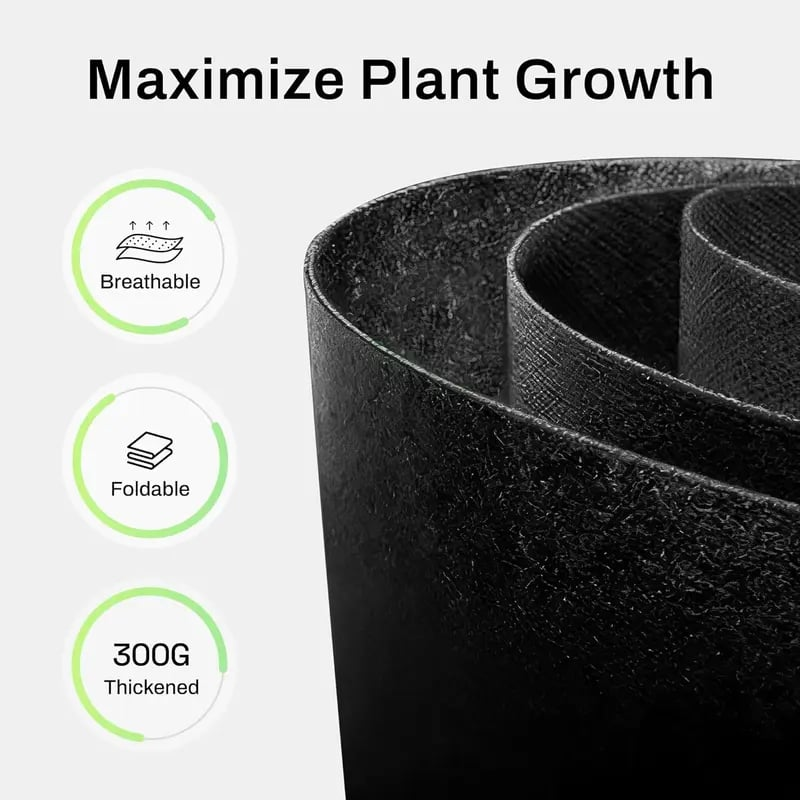 🌱 5-Pack 5 Gallon Grow Bags – Heavy Duty Aeration Fabric Pots with Handles for Vegetables, Flowers & Fruits 🪴