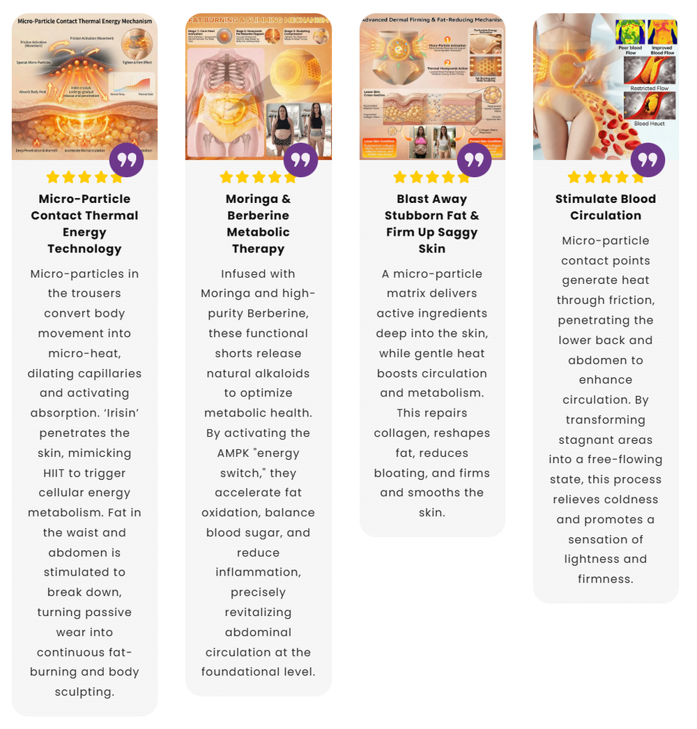 Official Brand Store | ๐ก๏ธ2026 Moringa & Berberine 4-in-1 Micro-Particle Shaping & Fat Burning Shorts