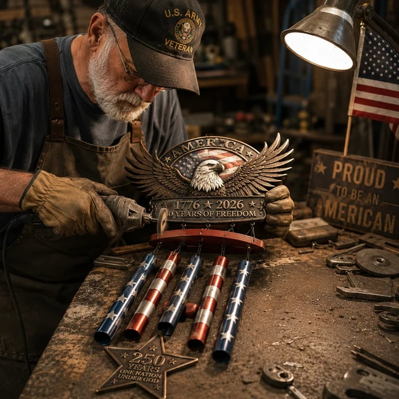 250 Years of Freedom Commemorate Wind Chime